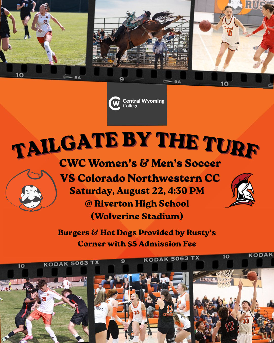 Central Wyoming College Athletics Announces "Tailgate by the Turf" Kickoff Bash